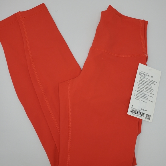 lululemon athletica Pants - [ NWT ] Size 4 hot heat lululemon wunder train HR Tight 28" leggings red
